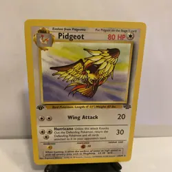 Pidgeot 1st First Edition Pokemon Card Non Holo Rare Jungle 24/64 - Image 1