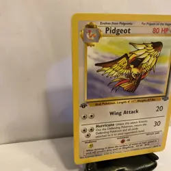 Pidgeot 1st First Edition Pokemon Card Non Holo Rare Jungle 24/64 - Image 2