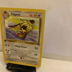 Pidgeot 1st First Edition Pokemon Card Non Holo Rare Jungle 24/64 - Image 3
