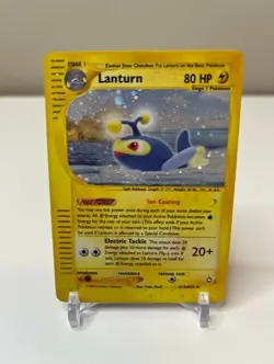 Lanturn H15/H32 Holo Rare, WOTC Aquapolis e-Series e-Reader, Pokemon Card, NM - Image 1