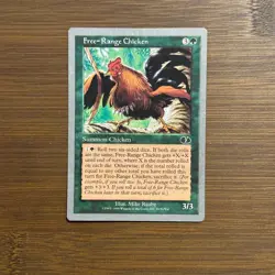 Free-Range Chicken LP Unglued 1998 MTG Magic the Gathering Card - Image 1