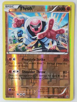 REVERSE HOLO Throh 51/101 LP - Plasma Blast Pokemon Card - Image 1