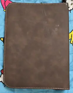 Pokemon Card Binder 4 Pocket 50 Pages Raichu Brown PU Leather - Image 3