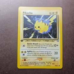 1st Edition Pikachu 70/111 Pokemon Neo Genesis Card - LP - First Ed - Image 1