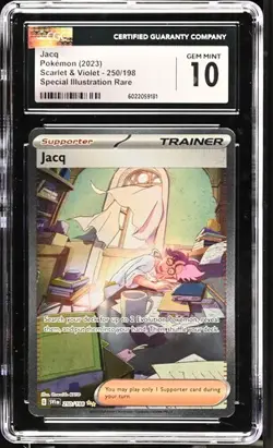 ✨✨ CGC 10 Jacq 250/198 S&V Base Set Secret Illustration Rare Pokemon Card - Image 1