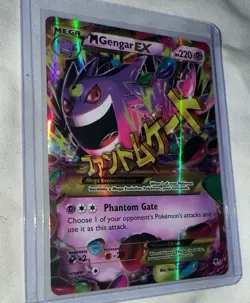 Pokemon TCG Mega-Gengar-EX Phantom Forces Holo Card 121/119 Secret Rare - Image 1
