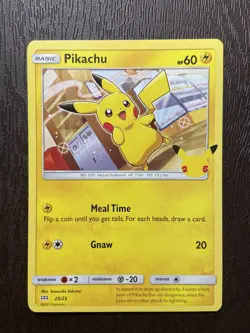 Pokemon Card Pikachu Non Holo From Mcdonalds Promo 25th Anniversary 25/25 - Image 1