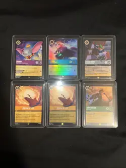 6 Disney Lorcana Fabled Cards 5 Legendary Cards And 1 Epic - Image 1