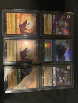 6 Disney Lorcana Fabled Cards 5 Legendary Cards And 1 Epic - Image 2
