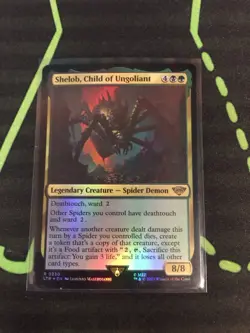 MTG Magic The Gathering Shelob, Child Of Ungoliant Foil LOTR Spider Commander - Image 1