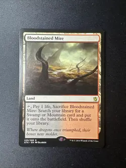 Magic the Gathering Khans of Tarkir Bloodstained Mire 230/269 NM/MNT - Image 1