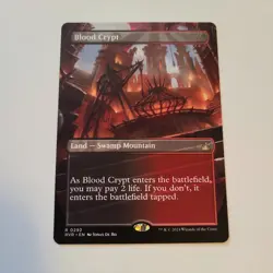 Magic the Gathering - Blood Crypt (Borderless) - Ravnica Remastered - NM - Image 1