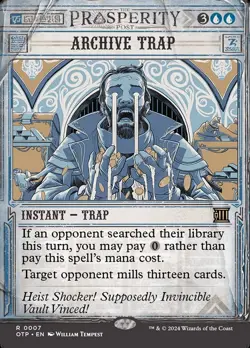 1x - Archive Trap - Showcase #7 - OTJ: Breaking News - NM MTG - Image 1