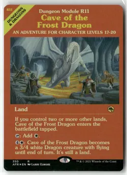Cave of the Frost Dragon (Dungeon Module) AFR MTG Foil - Image 1