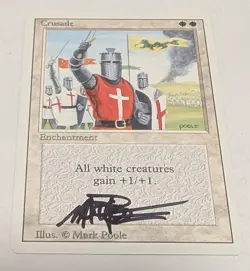 MTG Crusade Revised Edition Artist Signed - Image 1