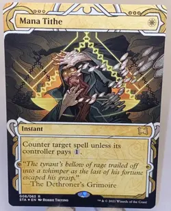 Mana Tithe 008/063 Foil Etched - Strixhaven Mystical Archives MTG MAGIC UNPLAYED - Image 1
