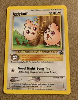 Pokemon - Igglybuff Black Star Promo # 36 NM - Image 1