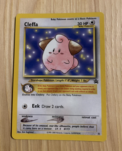 2001 CLEFFA BLACK STAR PROMO #31 POKEMON TCG NM - Image 1