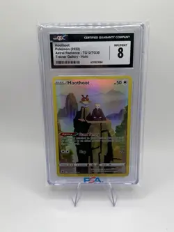 Hoothoot Pokemon (2022) Astral Radiance - TG12/TG30 Trainer Gallery -Holo- CGC 8 - Image 1