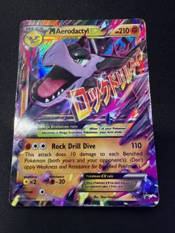 Pokemon TCG M Aerodactyl EX Rare Card XY98 XY Promo - Image 1