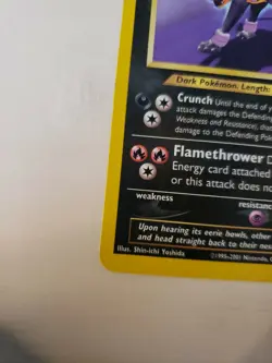 Pokemon TCG Houndoom Neo Discovery 23 Regular Unlimited Rare - Image 3