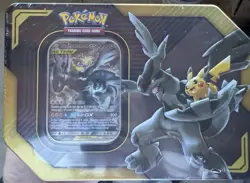 Pokemon TCG 2019 Pikachu & Zekrom GX Tag Team Tin NEW Factory Sealed - Image 1