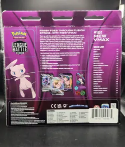 Mew VMAX Pokemon TCG League Battle Deck NEW/ FACTORY SEALED - Image 2