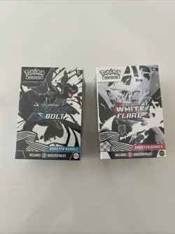Pokemon Black Bolt and White Flare Booster Bundle Set of 2 Sealed New - Image 1