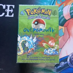 1999 WOTC Pokemon TCG Base Set Overgrowth Theme Deck Vintage SEALED W/ TORN WRAP - Image 1