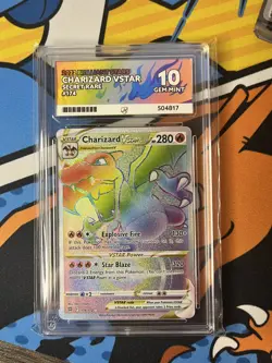 Pokemon TCG Charizard VSTAR Brilliant Stars 174/172 Ace 10 - Image 1
