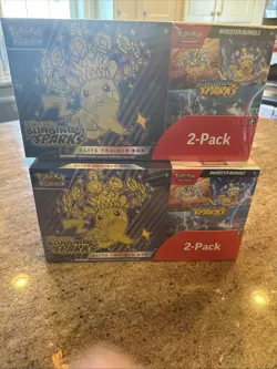 Pokemon Surging Sparks Elite Trainer Box/Booster Bundle Costco 2-Pack - Lot of 2 - Image 1
