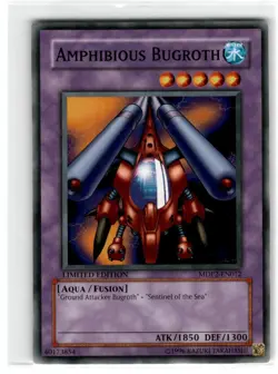 Yu-Gi-Oh! Amphibious Bugroth Common MDP2-EN012 Moderately Played Limited Edition - Image 1