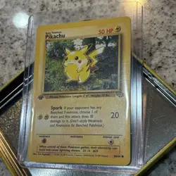 1st Edition Pikachu 60/64 | ‘99 WOTC LP | Vintage Pokemon TCG Card - Image 2