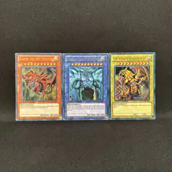 YGLD - Egyptian God Card Set - Slifer + Obelisk + Ra - Limited Ultra - Yu-Gi-Oh - Image 1