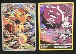 Pokemon Lot Gengar Pikachu Charizard Charmander Typhlosion Koffing 6 Cards - Image 3