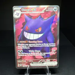 Pokemon Gengar EX TCG Full Art Ultra Rare Holo Card 193/162 Temporal Forces - Image 1