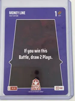 Money Line 2025 Bo Jackson Battle Arena Alpha Update Play Card SSP #PL-15 - Image 1