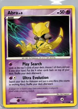 Abra 69/123 Non Holo Mysterious Treasures - Pokemon Card - NM - Image 1