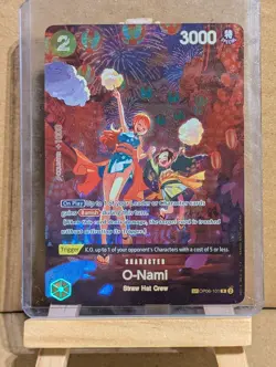 One Piece Card Game: O-Nami Nami Custom Card Rare HQ Proxy Luffy OP06-101 - Image 1