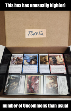 x1 MTG cards bulk lot (box shown) **100 Cards** [Box ID: TOKN2] - Image 1