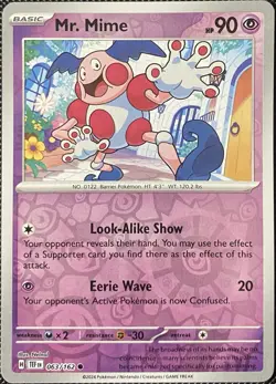 Mr. Mime 063/162 SV05: Temporal Forces Reverse Holo - Pokemon Card - Image 1