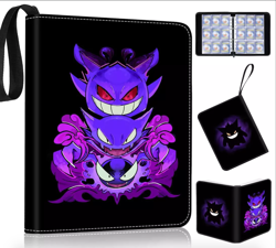 Gengar Pokemon Inspired Card Album Book Collectors Pocket Trading Card Case - Image 1