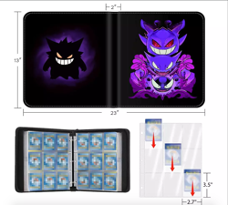Gengar Pokemon Inspired Card Album Book Collectors Pocket Trading Card Case - Image 2
