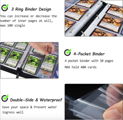 Gengar Pokemon Inspired Card Album Book Collectors Pocket Trading Card Case - Image 5