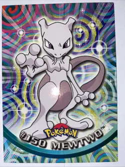Mewtwo #150 Pokemon Card TCG Topps TV Animation - Image 1