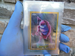 MetaZoo Topps Chrome Bunny Man 11/50 GOLD Refractor Card - Image 1