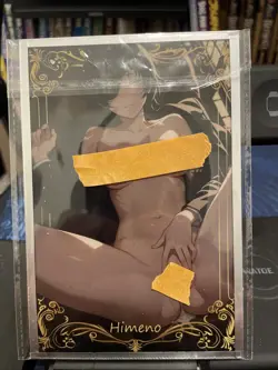 Siwen2 Spicy Waifu Lewd Art Board Oversized Card Naked Himeno Leaking - Image 1
