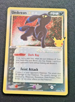 Umbreon Pokemon Celebrations Gold Star Card (2021 NM - 17/17 Clean Pack Fresh) - Image 1
