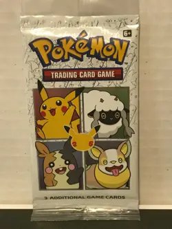 25th Anniversary General Mills Cereal Pokemon Cards 3-card Sealed Pack - Image 1