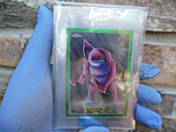 MetaZoo Topps Chrome Bunny Man 34/99 GREEN Refractor Card - Image 1